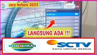 cara mencari siaran indosiar  sctv di tv digital TERBARU 2023!!!