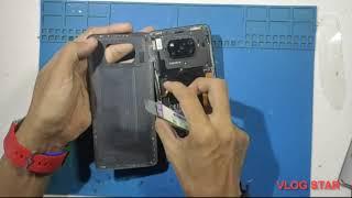 cara buka casing penutup belakang poco x3 || open casing back cover