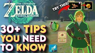 30+ Critical Tips You Need To Know In Zelda Tears of the Kingdom! - (Zelda TOTK Beginner's Guide)