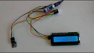 Arduino Nano: BMP180 Barometric Pressure and Temperature I2C 2 X 16 LCD Display with Visuino