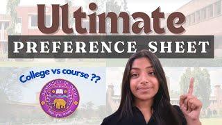 How to Crack DU's Top Colleges in 2024 | Preference List Strategy | What Top Rankers Choose! 