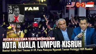 KEOK 1-0 DARI TIMNAS U-19 !! Fans Malaysia NGAMOK Dan Turun Ke Jalan Tuntut Pnegurus FAM Mundur