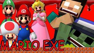 Monster School : HORROR MARIO EXE - Minecraft Animation