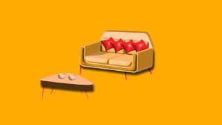 how to create 3D sofa in adobe illustrator || easy 3D art