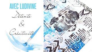 TUTORIEL page de ART JOURNAL facile en français avec Ludivine et les produits Graffiti Girl