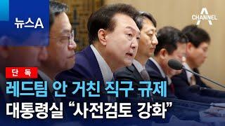 [단독]레드팀 안 거친 직구 규제…대통령실 “사전검토 강화” | 뉴스A