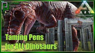 Ark Basics: Dinosaur Taming Pens - Ark: Survival Evolved