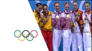 Russia's Ishchenko & Romashina Win Synchronized Duet Gold - London 2012 Olympics