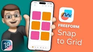 iOS 18 Freeform: Perfect Alignment with Snap to Grid