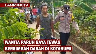 Wanita Paruh Baya Tewas Bersimbah Darah di Kotabumi