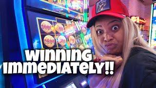 She Started Winning IMMEDIATELY In The High Limit Room!!