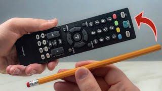 Even the rich do it! Repair the remote control with a pencil!