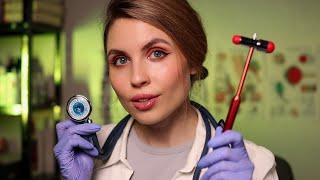 ASMR Medical Student Practices CRANIAL NERVE EXAM On You, Full Body Exam Roleplay