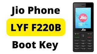 Jio Phone F220B Boot Key