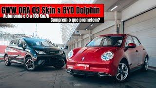 Rodamos até acabar a bateria: GWM Ora e BYD Dolphin em simulação, na pista. Entregam o que prometem?