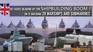 UK is building more and more warships and submarines, future for the UK shipping industry