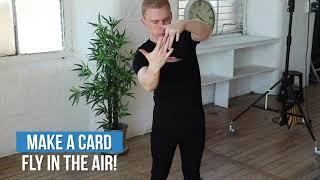 The Flying Card Trick! Make a card FLY in the air!