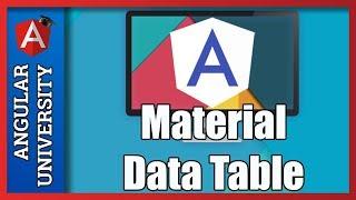  Angular Material Data Table Introduction - Column Definition