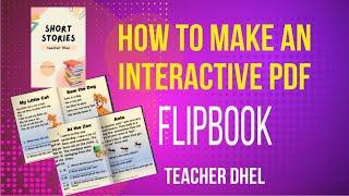 How to Create an Interactive PDF Flipbook I READING SHORT STORIES