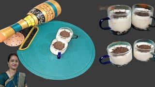 3 मिनट में ओरियो आइसक्रीम |Instant 3 min Oreo pudding icecream cup| Oreo Pudding with Amul cream