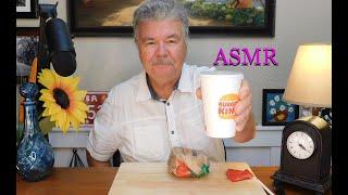 ASMR BURGER KING WHOPPER RAMBLE  WHISPER