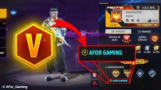 Free Fire Mein V BADGE Kaise Lagaen 2024  | How To Get V BADGE In Free Fire | V BADGE Code - Colour