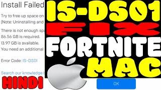 How To Fix Error Code IS-DS01 Fortnite Mac-Epic Games Error Install Failed Not Enough Space Mac 2021