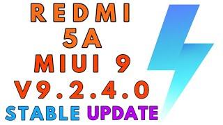 Redmi 5A MIUI 9 V9.2.4.0 NCKMIEK STABLE UPDATE ROLLING OUT