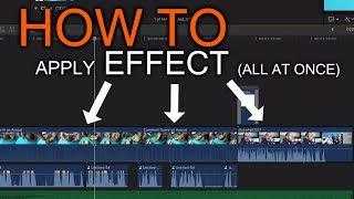 How to Apply Effect on multiple Clip in Final Cut Pro X FCPX