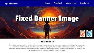 How to Make Responsive Banner / Cover / Hero Image in HTML CSS