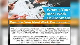Describe Your Ideal Work Environment Interview Question and Answer ((With Perfect Examples)!