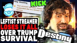 Woke Streamer DESTROYS Career Over Trump Survival! Destiny BANNED From Kick & X For Vile Comments