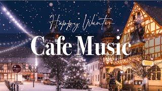 Зимняя снежная ночная кофейня Атмосфера  Мягкая джазовая музыка для отдыха, учебы, работы
