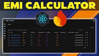 React Firebase EMI Calculator for Loan Application