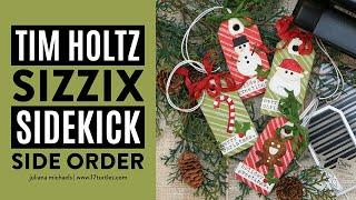 Christmas Holiday Gift Tags | Tim Holtz Sizzix Sidekick Side Order