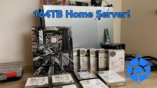 Building a massive 164TB Home Server with 12HDD’s | maximizing my Storj Earnings & much more!