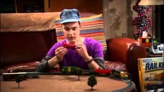 Sheldon Playing With His Train Set - The Big Bang Theory