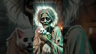 OMG! Zombie Granny Breaks Into a Kitten's House!  #cat #rescueanimals #zombie