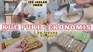 RESEP KUE PUKIS EKONOMIS 1.KG TEPUNG JADI 90 PCS//UMKM IRT #idejualan #kuepukis #niahermanto