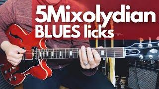5 Mixolydian Blues licks