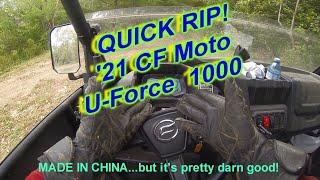 *QUICK RIP!!!* 2021 CF MOTO U FORCE 1000