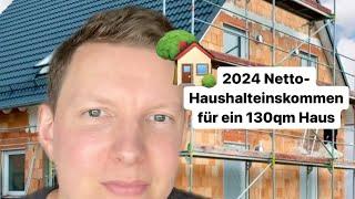 Hausbau Kosten und Einkommen für ein 130qm Haus (500m2 Grundstück)