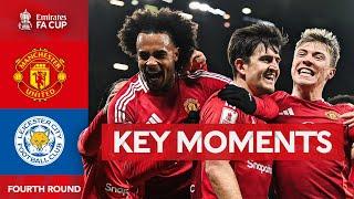 Manchester United v Leicester City | Key Moments | Fourth Round | Emirates FA Cup 2024-25