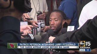 Larry Fitzgerald talking trash?