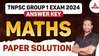 TNPSC Group 1 Maths Answer Key 2024 | TNPSC Group 1 Maths Analysis and Answer Key 2024