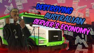 DESTROYING Australian Server's ECONOMY IN GTA RP