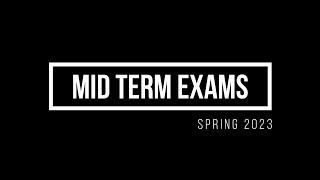 Virtual University Spring 2023 Midterm Exams: Datesheet, Link Opening, and Paper Pattern