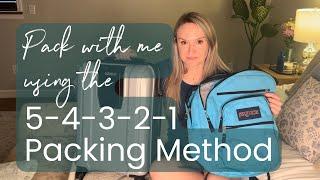 Learn how to pack light using the 54321 packing method!