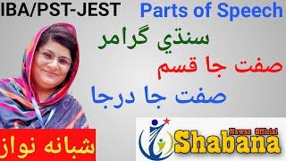 Adjective Kinds of adjective and Degrees of adjectives/Sindhi Grammar/Shabana Nawaz Official