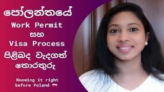 Poland - වර්ක් පර්මිට් සහ වීසා ප්‍රෝසෙස් එක | #poland #europe #workpermit #workvisa #employment